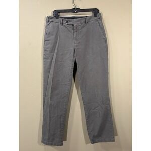 AYR The Nice Pants Adjustable Waist Mens Sz 34x28 Moss Green Chino Casual Office